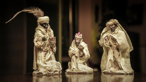 drei koenig krippenfiguren