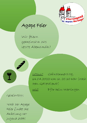 Agape Feier 2022