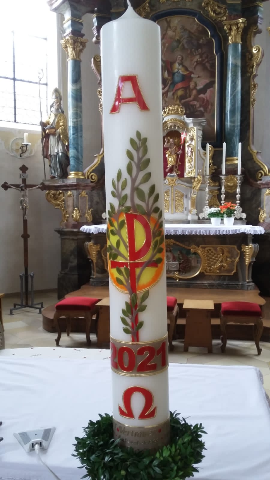 Osterkerze Bi 2021 01