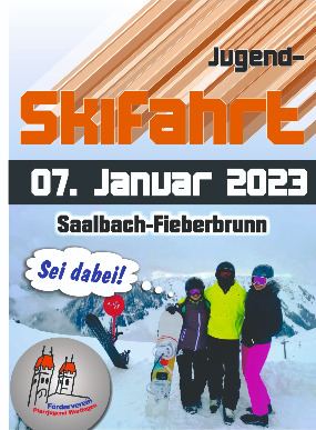 Flyer Skifahrt 2020 Vorderseite