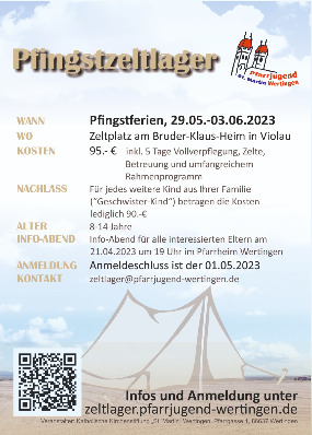 Zeltlager 2023 Flyer r 285